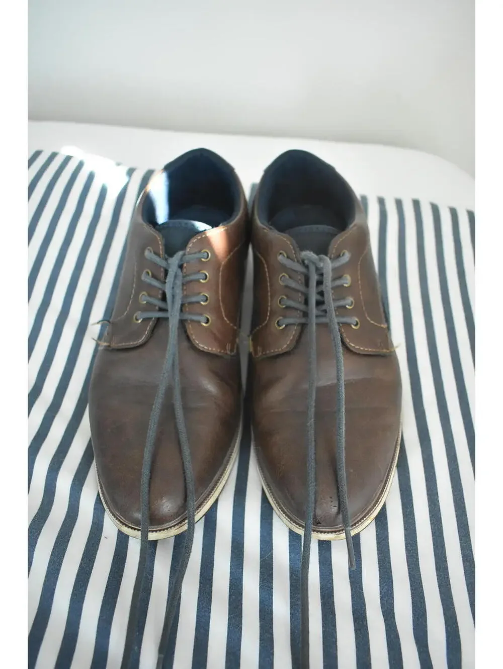 Mix No. 6 Men's Brown Leather Dress Shoes Size 7
